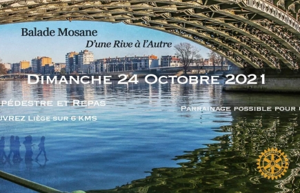 BALADE MOSANE "d'une rive à l'autre" le 24 octobre 2021 à Liège